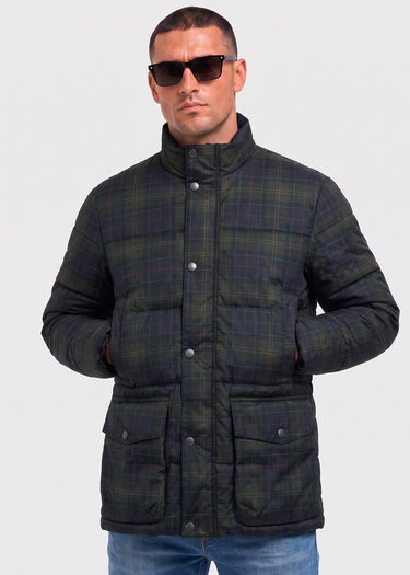 Barbour Jackets Barbour lonnen tartan puffer jacket - shadow classic tartan