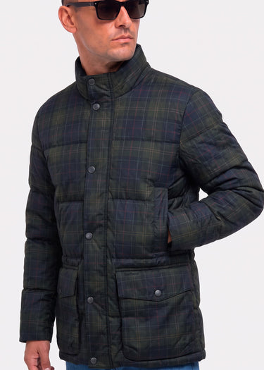Barbour Jackets Barbour lonnen tartan puffer jacket - shadow classic tartan