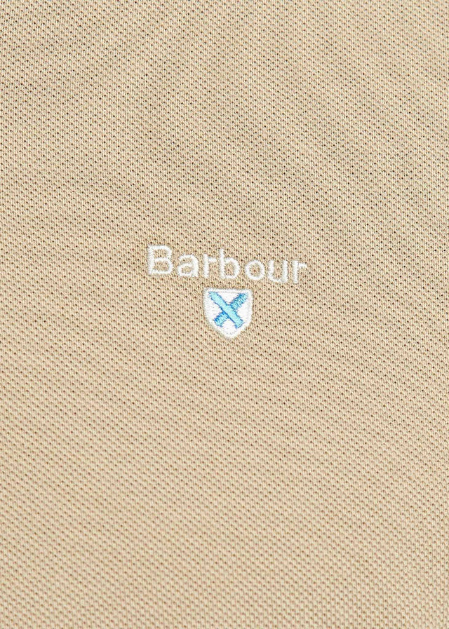Barbour Polos  Tartan pique polo - washed stone 
