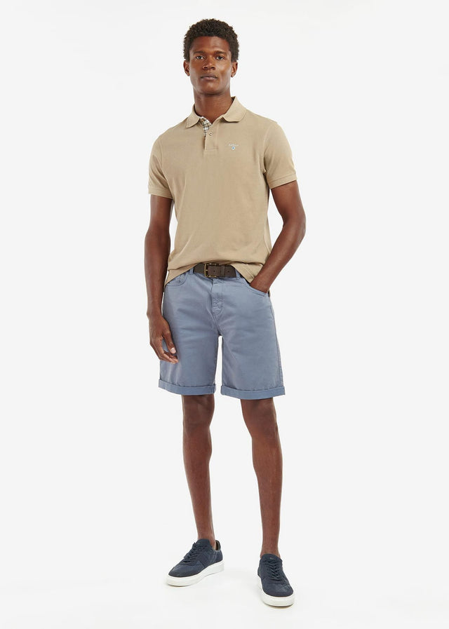 Barbour Polos  Tartan pique polo - washed stone 