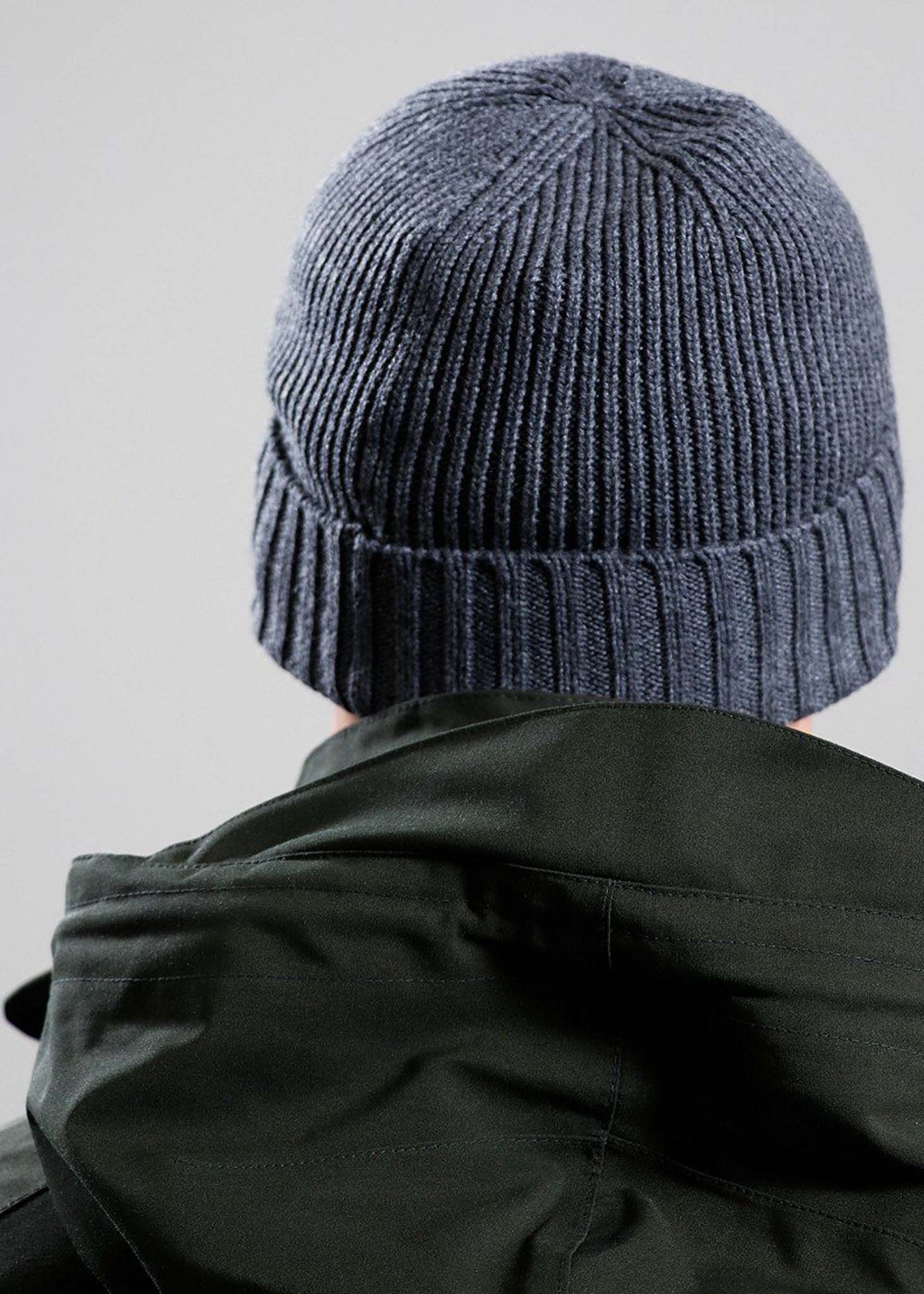 Barbour International Mutsen Chester beanie hat - charcoal grey