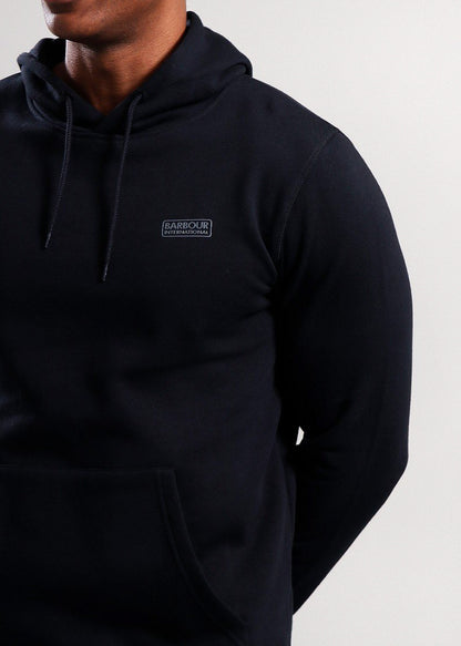 Barbour International Hoodies Small logo hoodie - black pewter