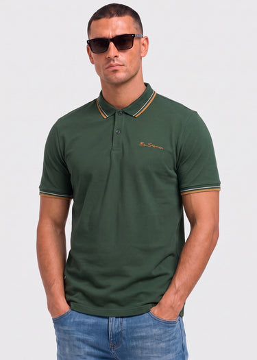 Ben Sherman Polo's Signature pique polo - bottle green