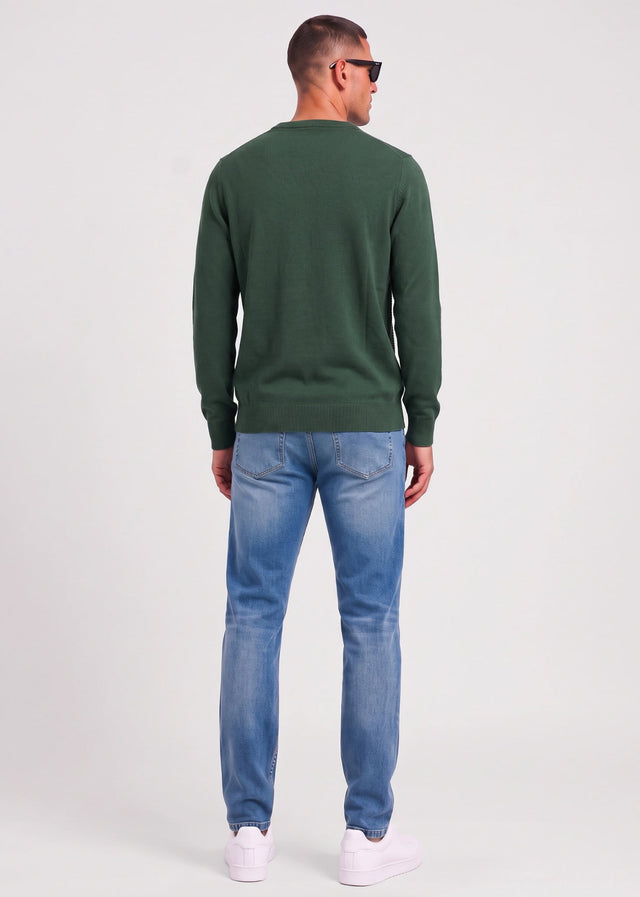 Ben Sherman Sweaters Texture front crew - bottle green