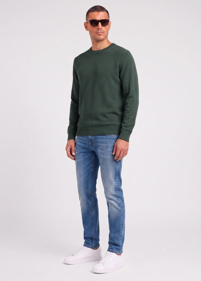 Ben Sherman Sweaters Texture front crew - bottle green