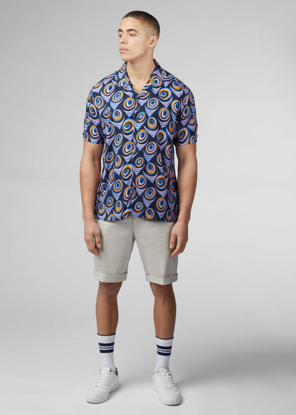 Ben Sherman Overhemden  Psychadelic print - violet 