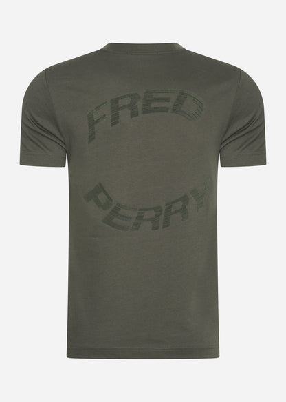 Fred Perry T-shirts  Warped graphic t-shirt - field green 