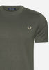 Fred Perry T-shirts  Warped graphic t-shirt - field green 