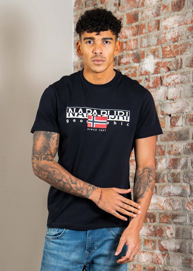 Napapijri T-shirts S aylmer - black