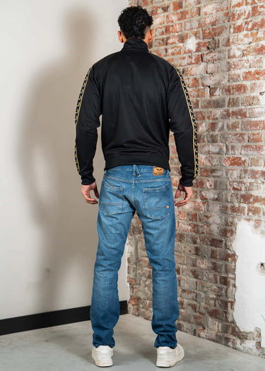 Fred Perry Vesten Contrast tape track jacket - black champagne