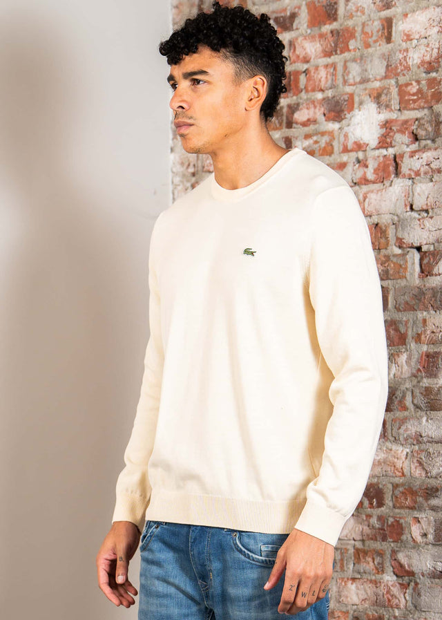 Lacoste Sweaters Regular fit crew neck sweater - naturel clair