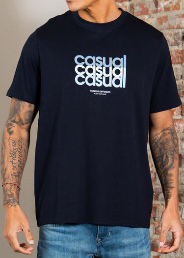 Weekend Offender T-shirts W.O.L. - navy