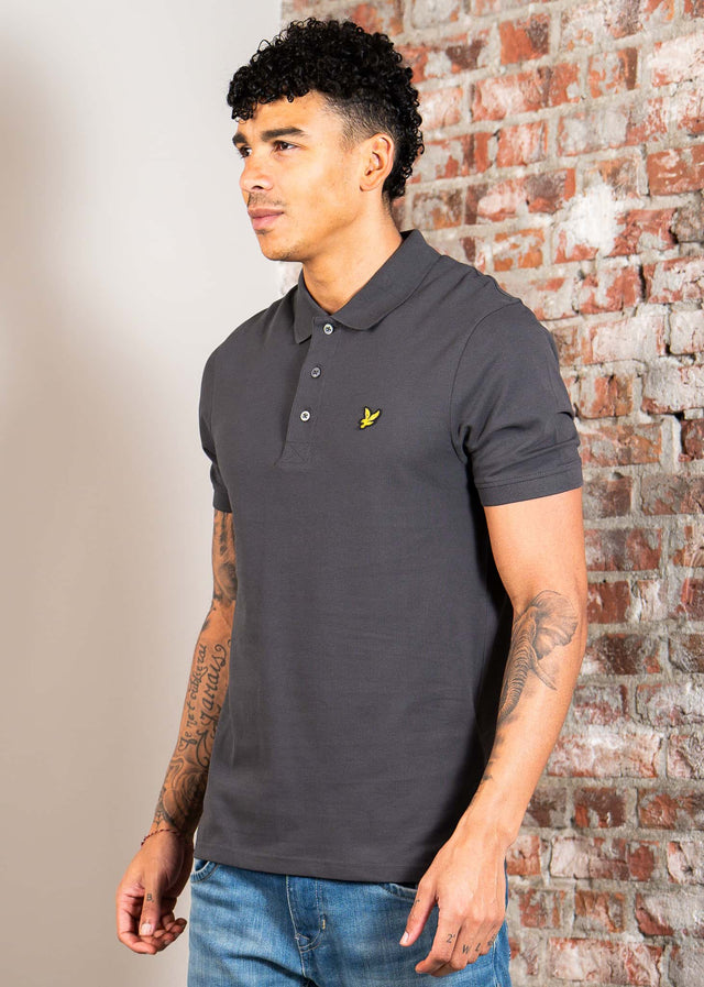 Lyle & Scott Polos Plain polo shirt - gunmetal