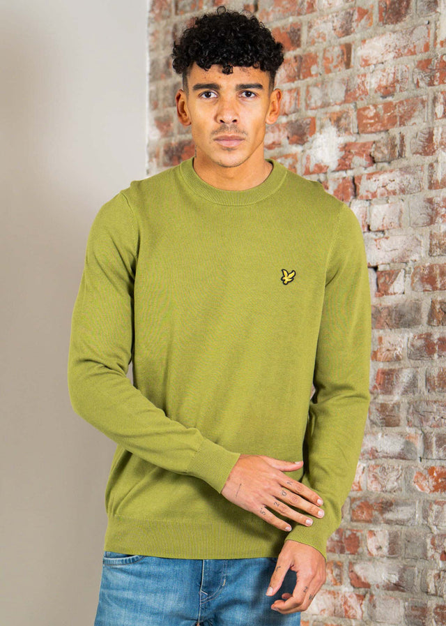 Lyle & Scott Sweaters Cotton crew neck jumper - shrub green