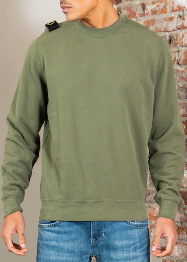 MA.Strum Truien Mastrum crew sweat - bronze green
