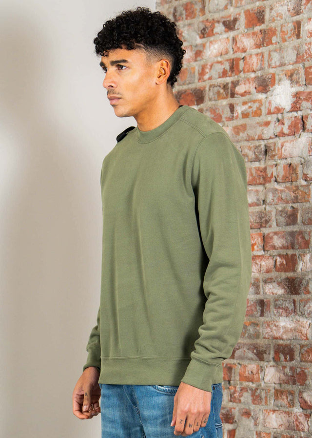 MA.Strum Sweaters Mastrum crew sweat - bronze green