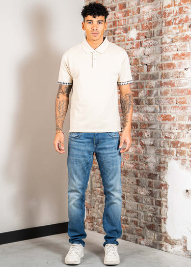 Aquascutum Polo's Cc stretch piqué sleeve polo - beige