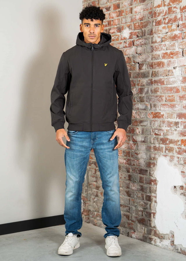 Lyle & Scott Jackets Mesh back softshell jacket - gunmetal