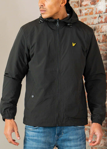 Lyle & Scott Jassen Zip through hooded jacket - gunmetal