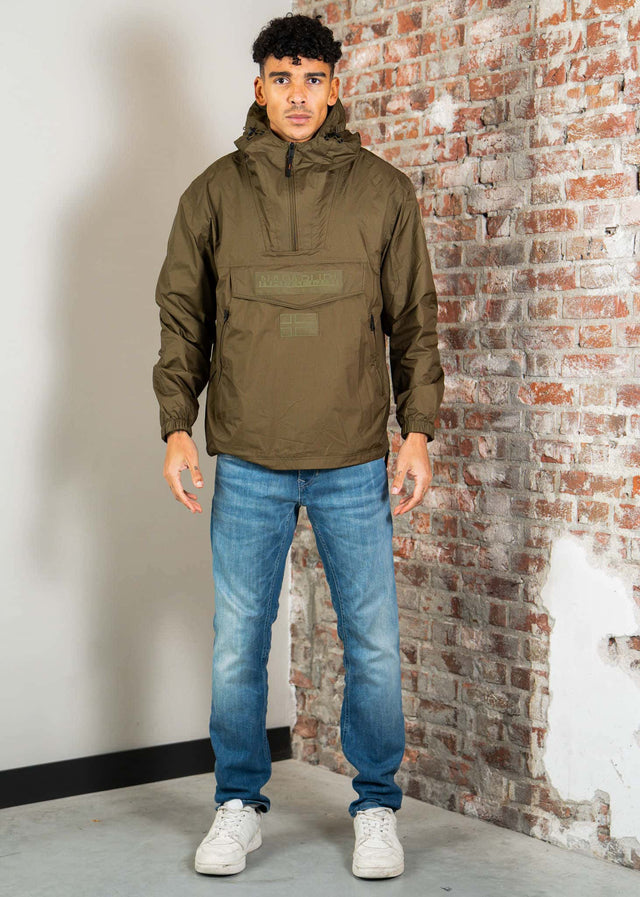 Napapijri Jackets Lightweight Packable Rainforest Overhead rf next Jacket - dark olive
