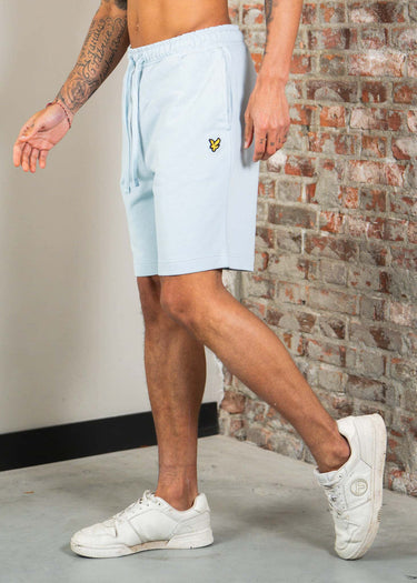 Lyle & Scott Korte Broeken Plain sweat short - opal blue