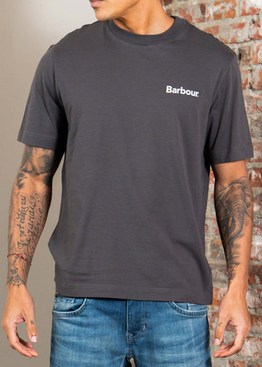 Barbour packling relaxed graphic t-shirt - asphalt