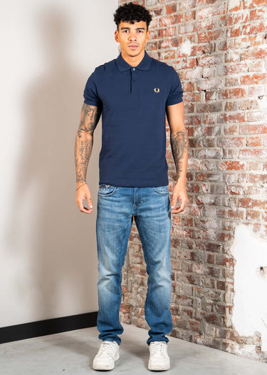 Fred Perry Polo's The fred perry shirt - tennis blue lemon barley