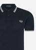 Fred Perry Polo's  Twin tipped Fred Perry shirt - navy white 