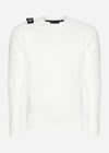 MA.Strum Truien  Core crew sweat - optic white 