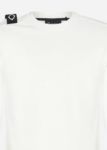 MA.Strum Truien  Core crew sweat - optic white 