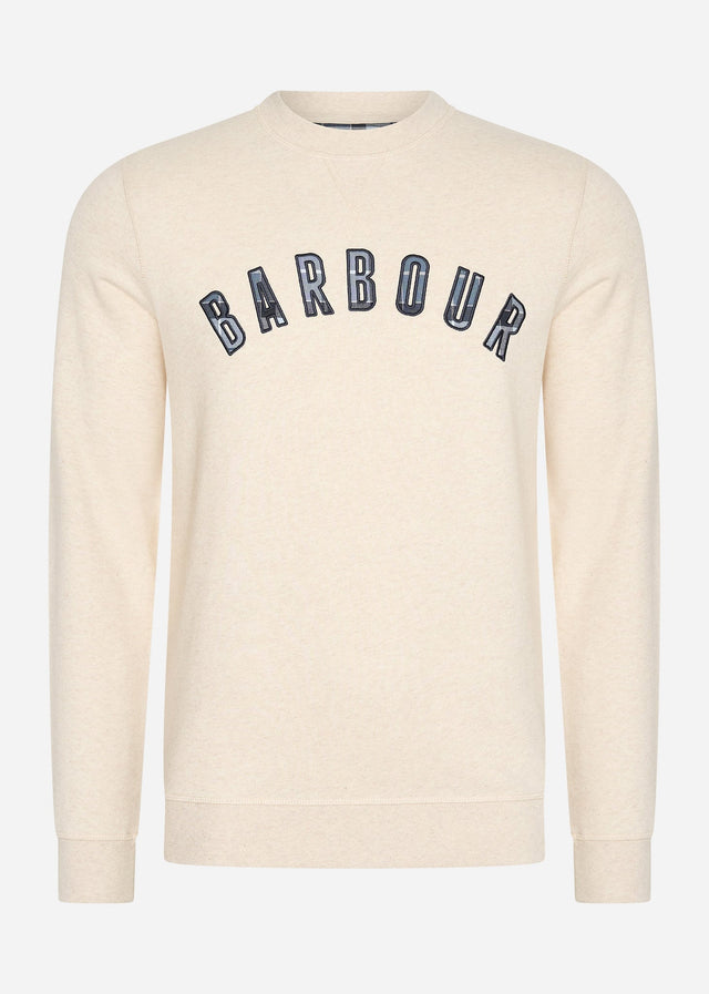Barbour Sweaters  Debson crew - white marl 