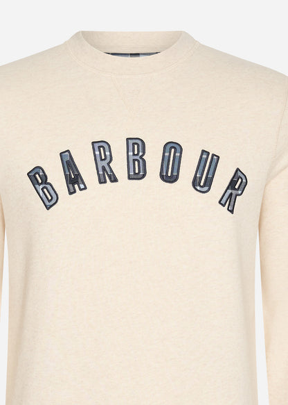 Barbour Truien  Debson crew - white marl 