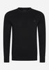 Lyle & Scott Truien  Tonal eagle cotton crew neck jumper - jet black 