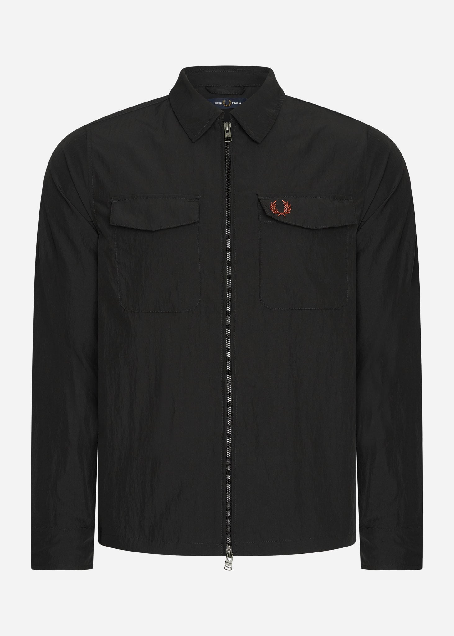 Fred Perry Overshirts  A Zip overshirt - black 