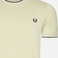 Fred Perry T-shirts  Twin tipped t-shirt - oatmeal ecru black 