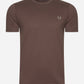 Fred Perry T-shirts  Ringer t-shirt - brick warm grey 
