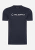 MA.Strum T-shirts  Cracked logo tee - ink navy 