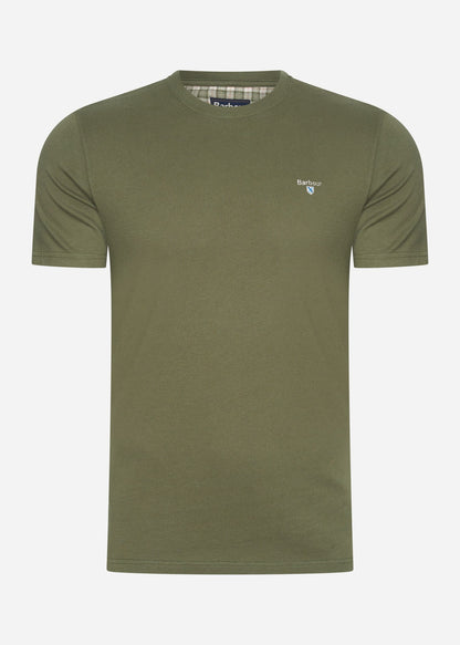 Barbour T-shirts  Tartan sports tee - pale sage 