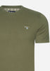 Barbour T-shirts  Tartan sports tee - pale sage 