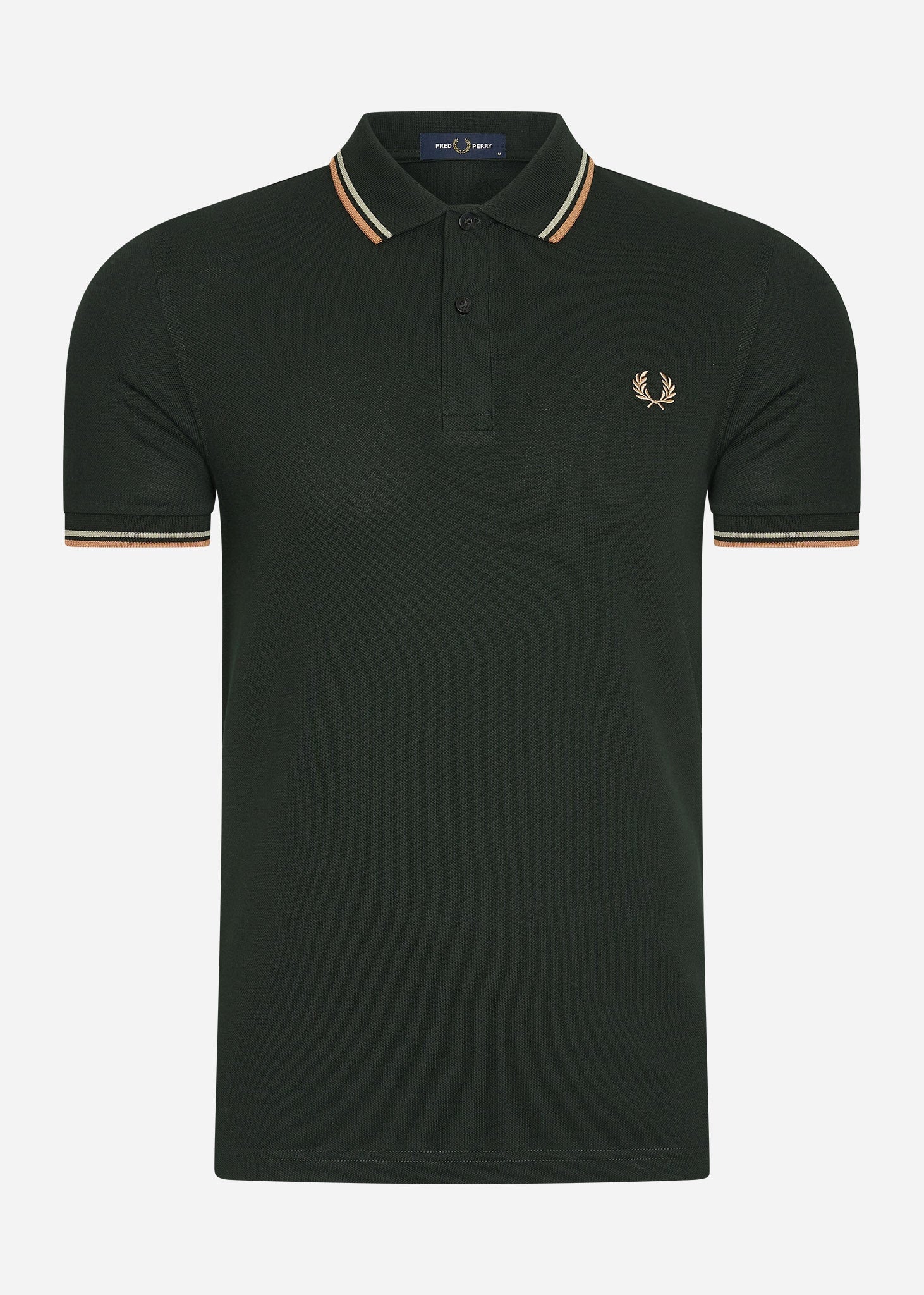 Fred Perry Polo's  Twin tipped fred perry shirt - night green 