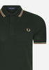 Fred Perry Polo's  Twin tipped fred perry shirt - night green 