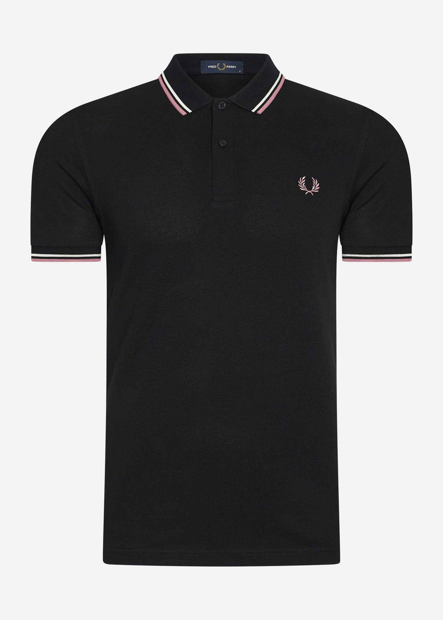 Fred Perry Polo's  Twin tipped fred perry shirt - black ecru 