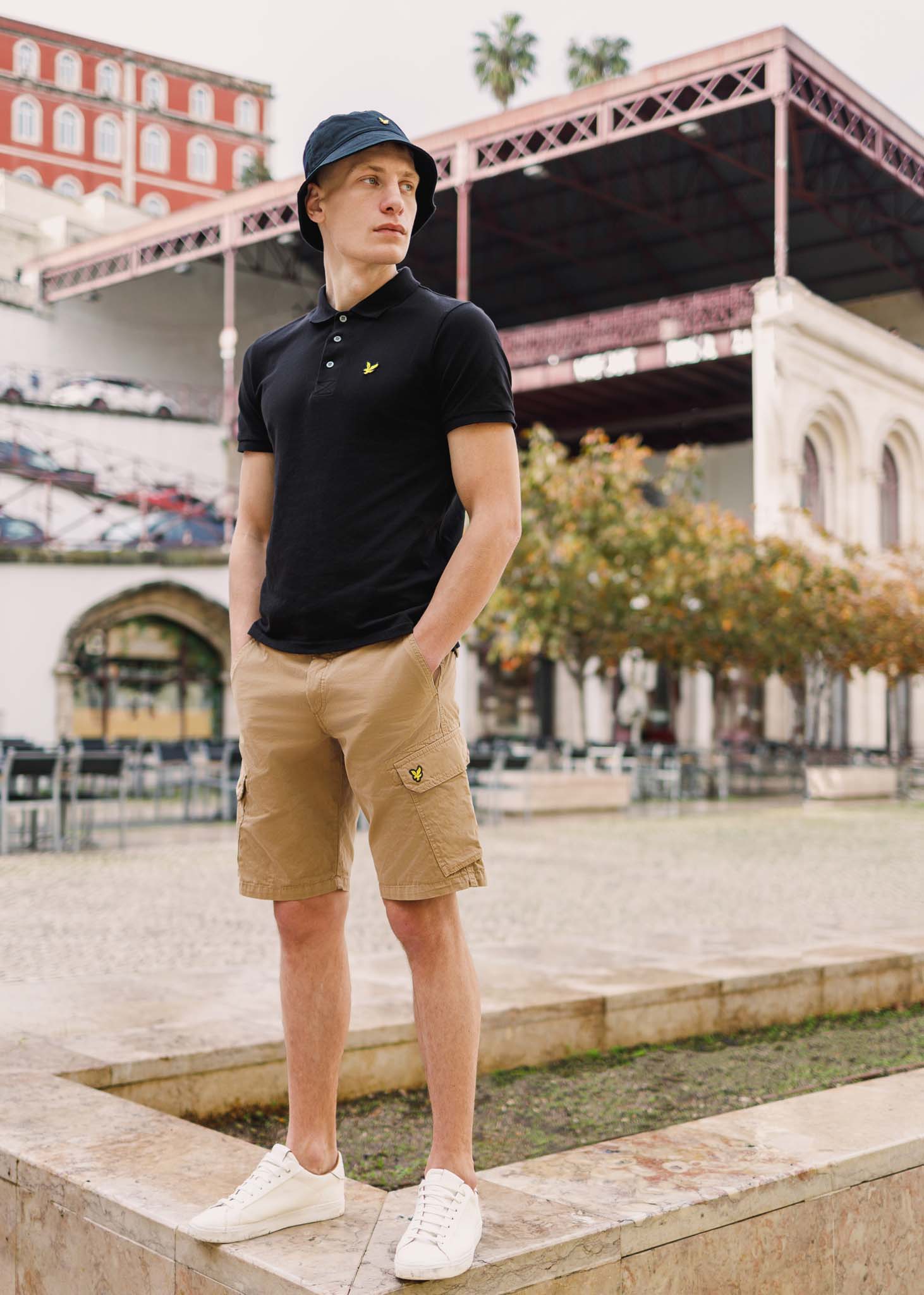 Mens polo store khaki shorts