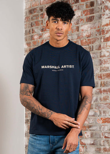 Marshall Artist T-shirts Costal erosion t-shirt - navy