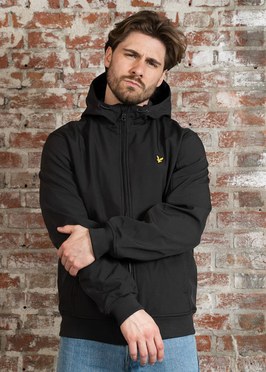 Lyle & Scott Jassen Mesh back softshell jacket - gunmetal