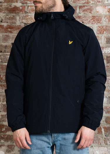 Lyle & Scott Jassen Zip through hooded jacket - dark navy