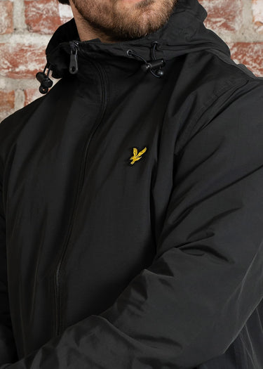 Lyle & Scott Jassen Zip through hooded jacket - gunmetal