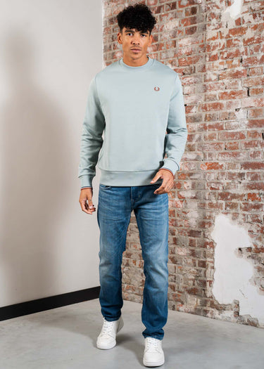 Fred Perry Truien Crew neck sweat-shirt - silver blue