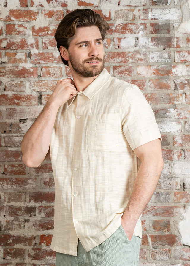 Farah Shirts Fleet check - cream