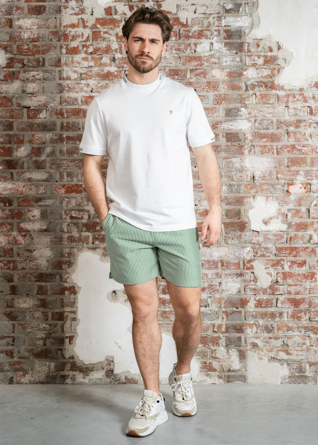 Farah Swimwear Colbert seersucker swimshort - green meadow